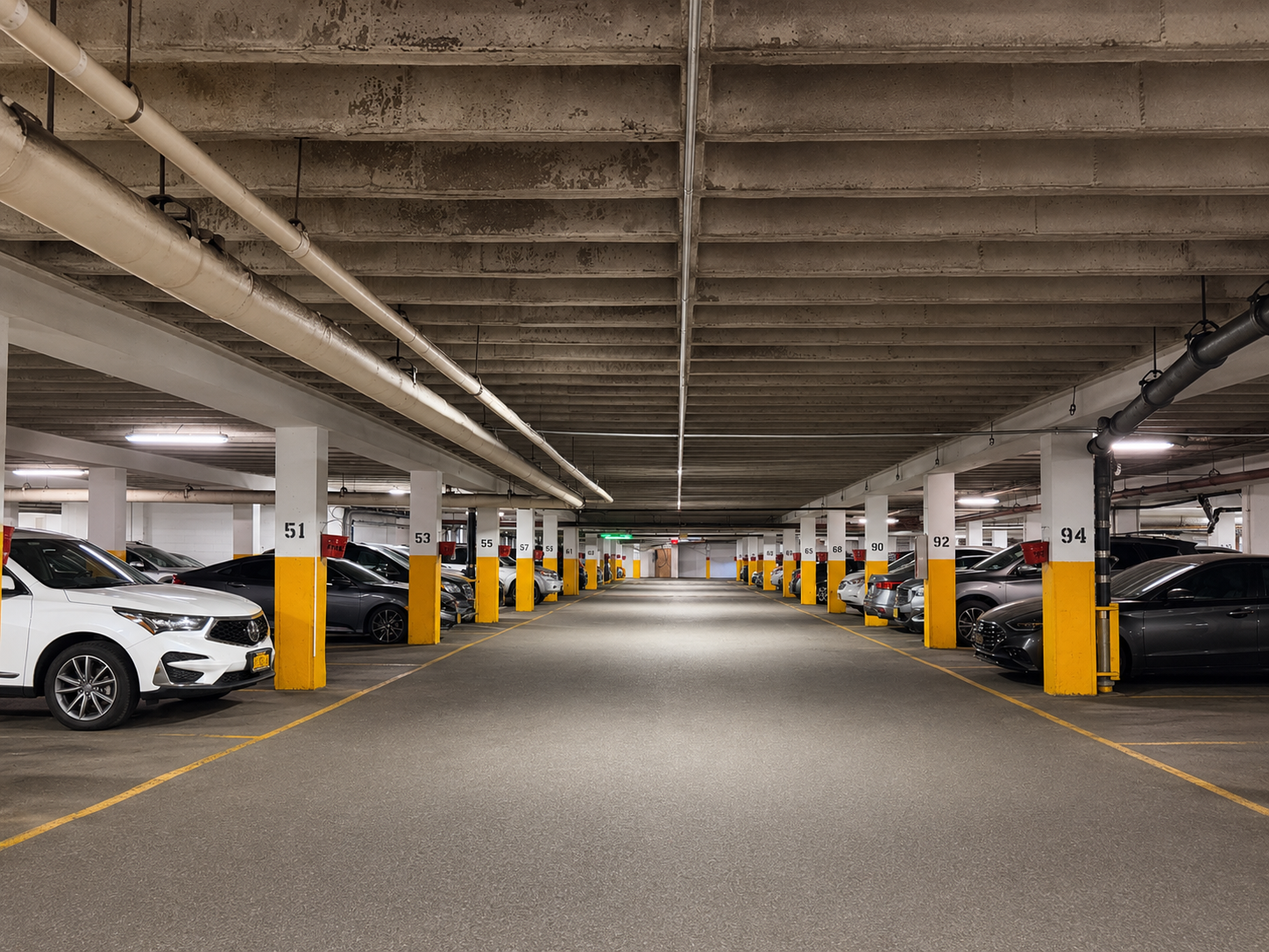 Indoor parking garage